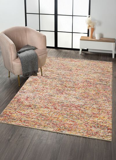 Br&uuml;cken und Teppich aus Jute und Wolle 