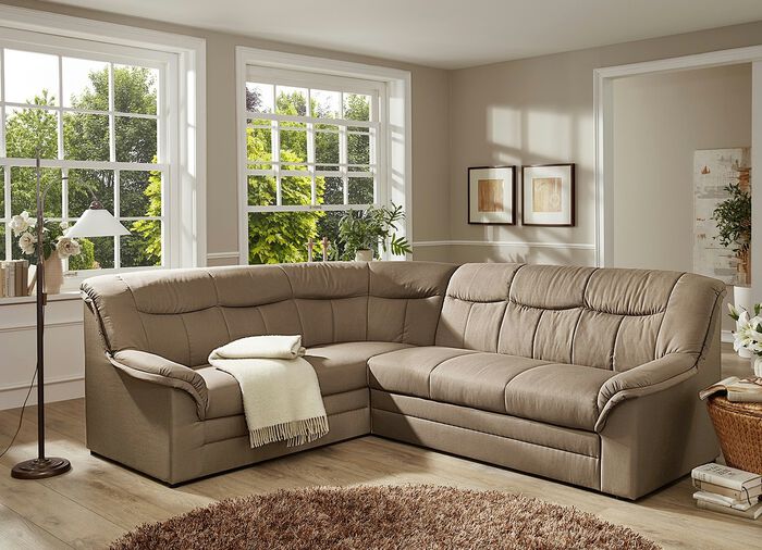 Polsterm&ouml;bel auf stabilem Holzgrundgestell BRAUN