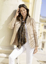 Jacke mit dekorativer Stickereizier 