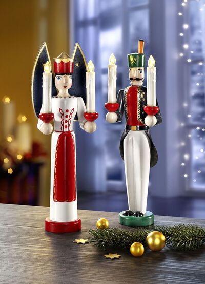 LED-Figuren, 2er-Set, mit Fernbedienung 