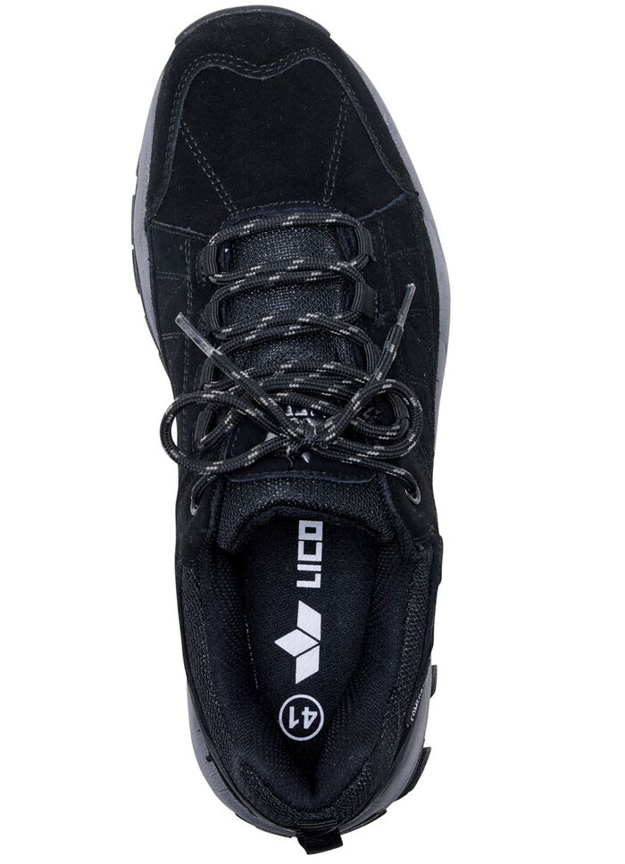 Atmungsaktive Herren-Schn&uuml;rschuhe, mit herausnehmbarem Fu&szlig;bett SCHWARZ