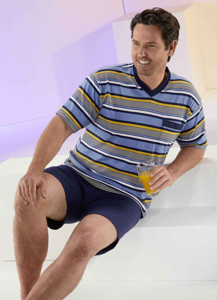 Pastunette Shorty mit garngef&auml;rbtem Ringeldessin 