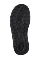 Sandale aus gefettetem, schattiertem Rindleder SCHWARZ