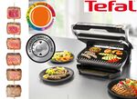 Tefal Tischgrill aus gebürstetem Edelstahl 