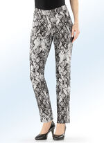 Trendige, praktische Wendehose SCHWARZ-GRAU