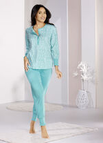 Schlafanzug mit Bündchenabschlüsen  