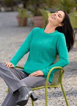 Pullover mit Schurwolle JADEGRÜN