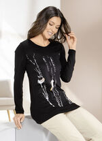 Shirt mit platziertem Druck 