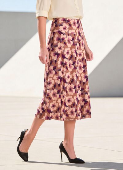 Rock mit breiter Passe  