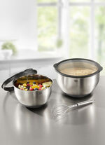 Sch&uuml;ssel-Set mit Deckel aus Edelstahl, 5-teilig 