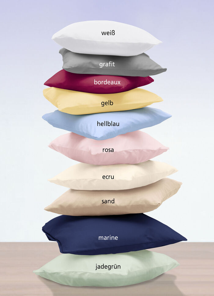 Hochwertige Mako-Satin-Kissenbezüge mit Reißverschluss BORDEAUX