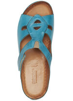 Gemini Pantolette mit dekorativem Gummizug T&Uuml;RKIS