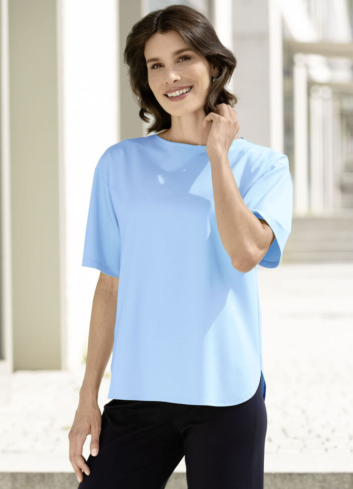 Shirt in legerer Form HELLBLAU
