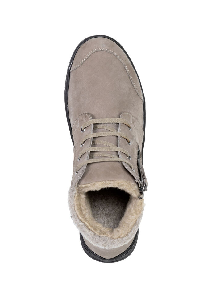 ELENA EDEN, gef&uuml;tterte Damen-Boots, Winterschuhe, Weite H, mit herausnehmbarem Fu&szlig;bett TAUPE