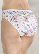 Dreierpack Slips mit buntem Floraldessin 
