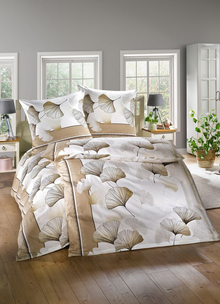 Bettw&auml;sche-Garnitur aus dem Hause Biberna NATUR