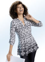Shirt-Tunika mit Bord&uuml;ren-Druck 