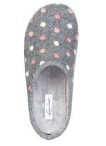 Laurina, klassische Damen-Hausschuhe, mit P&uuml;nktchen-Stickerei 