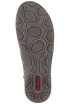 Rieker Bootie aus schattiertem Synthetikmaterial GRAU-SCHWARZ