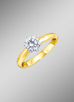 Damenring mit lupenreinem Brillant 