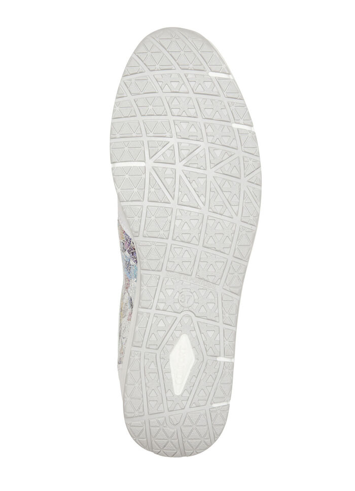 ELENA EDEN Slipper aus Nappaleder WEISS-BUNT