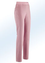Edle Hose in Schlupfform DUNKELROSÉ
