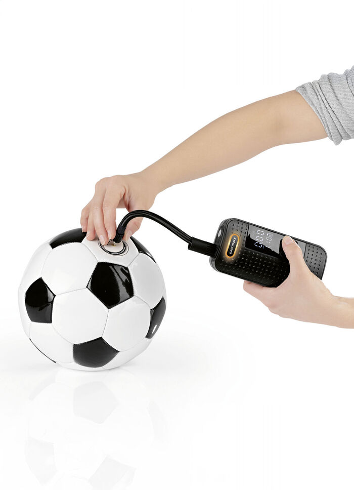 EASYmaxx Akku-Handkompressor mit LED-Beleuchtung 