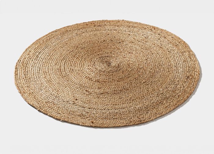 Handgeflochtene Teppiche aus 100% Jute BEIGE