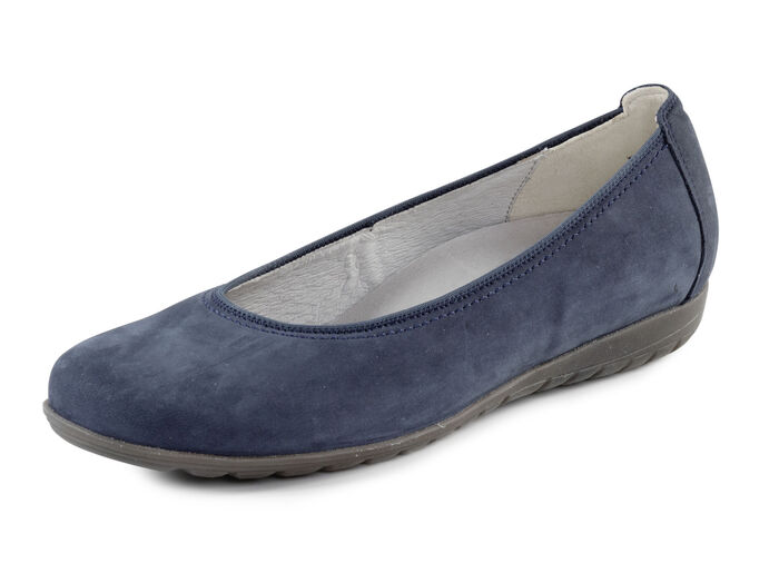 Waldläufer Ballerinas aus Nubukleder MARINE