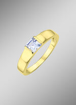 Stilvoller Damenring mit Blautopas 