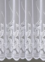 Blumenfenster-Store mit gebogtem Abschluss 