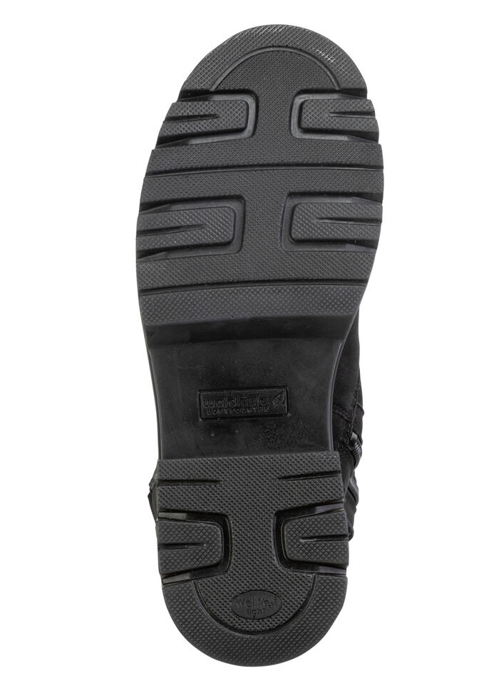 Waldläufer Stiefelette aus Rind-Nubukleder SCHWARZ