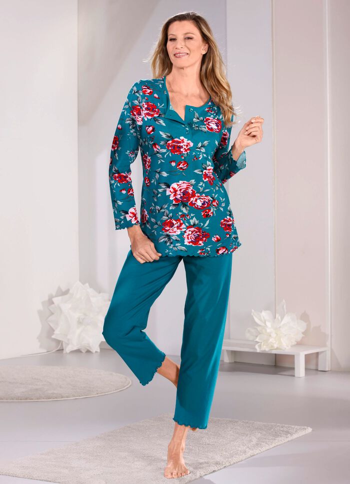 Zweierpack Schlafanz&uuml;ge mit gebogten Abschl&uuml;ssen  