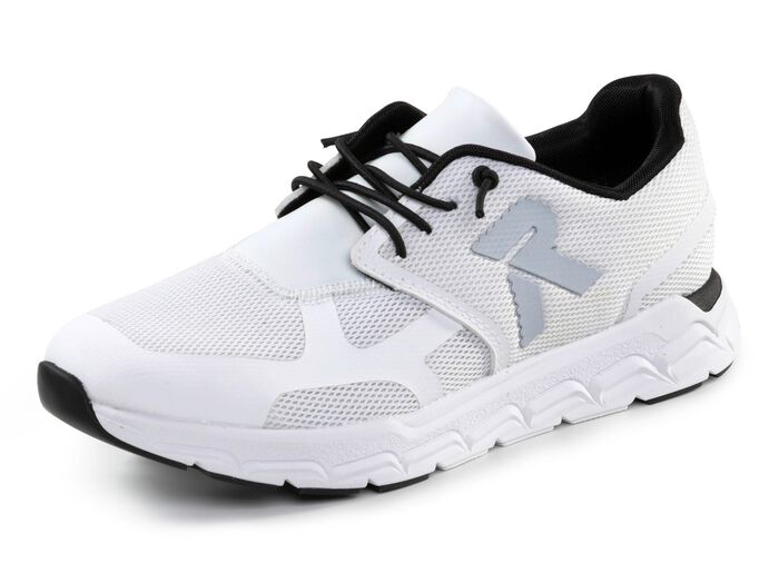 Rieker Sneaker aus teilweise beschichtetem Meshmaterial WEISS