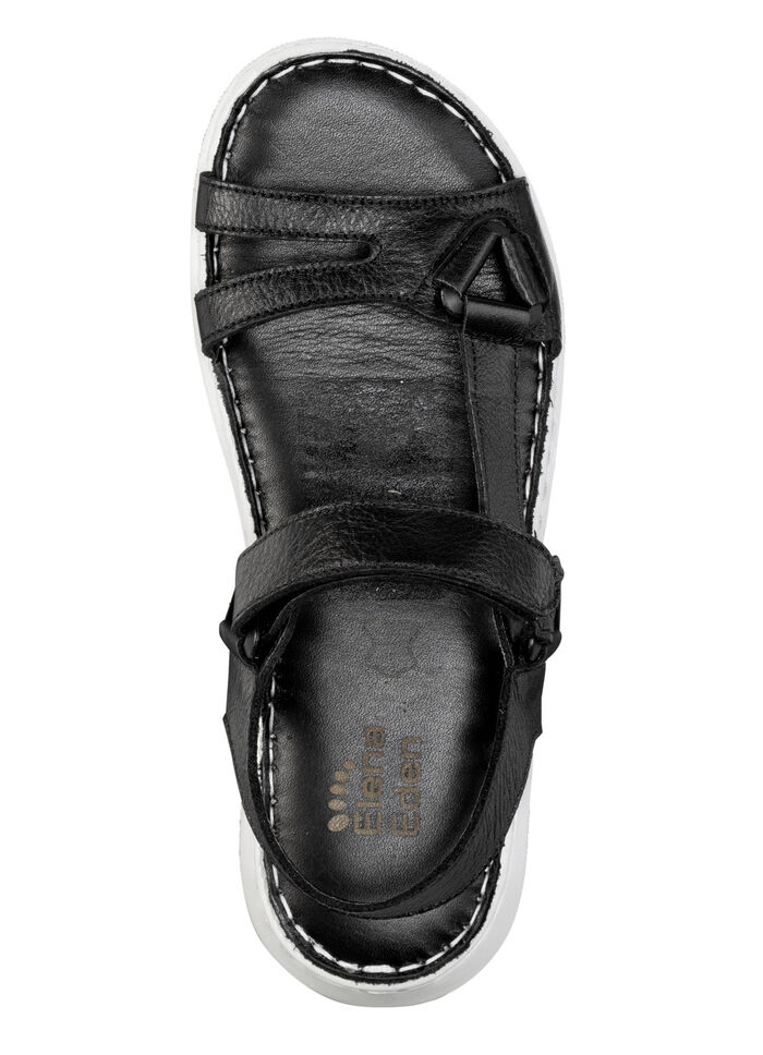 ELENA EDEN Sandale aus weichem Nappaleder SCHWARZ