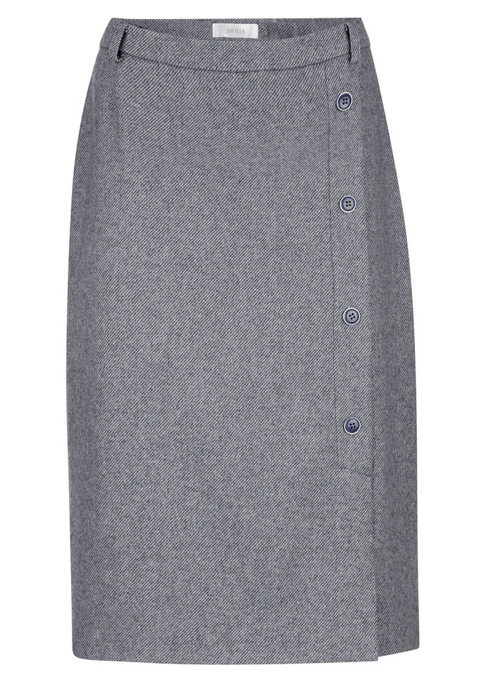 Rock in gerader Schnittführung 