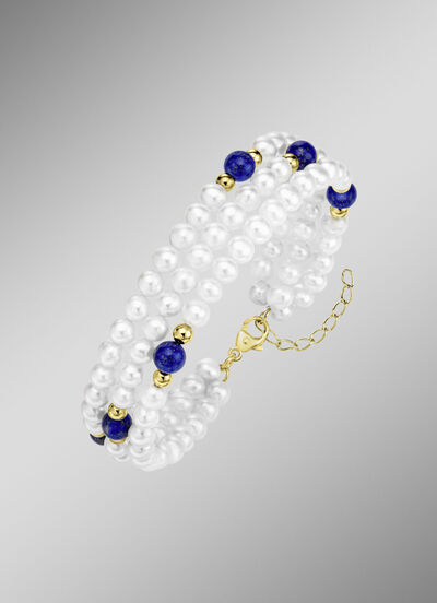 Armband mit Süßwasser-Zuchtperlen 