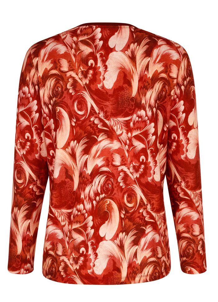 Sweatshirt mit Bündchen-Abschluss am Halsausschnitt 