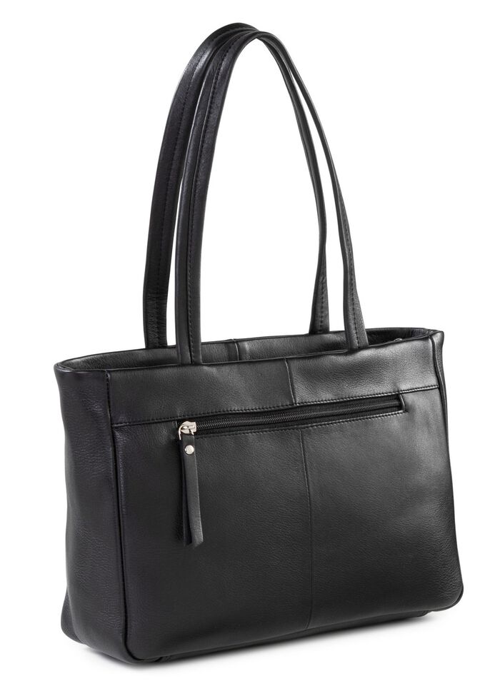 Laurina, Tasche, Damen, aus Leder SCHWARZ