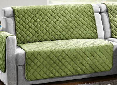 Sessel,- Couch,- und Armlehnschoner mit Bandeinfassung 