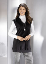 Schwarzer Pullunder mit V-Ausschnitt  