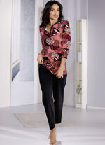 Schlafanzug mit Knopfleiste und langen &Auml;rmeln 