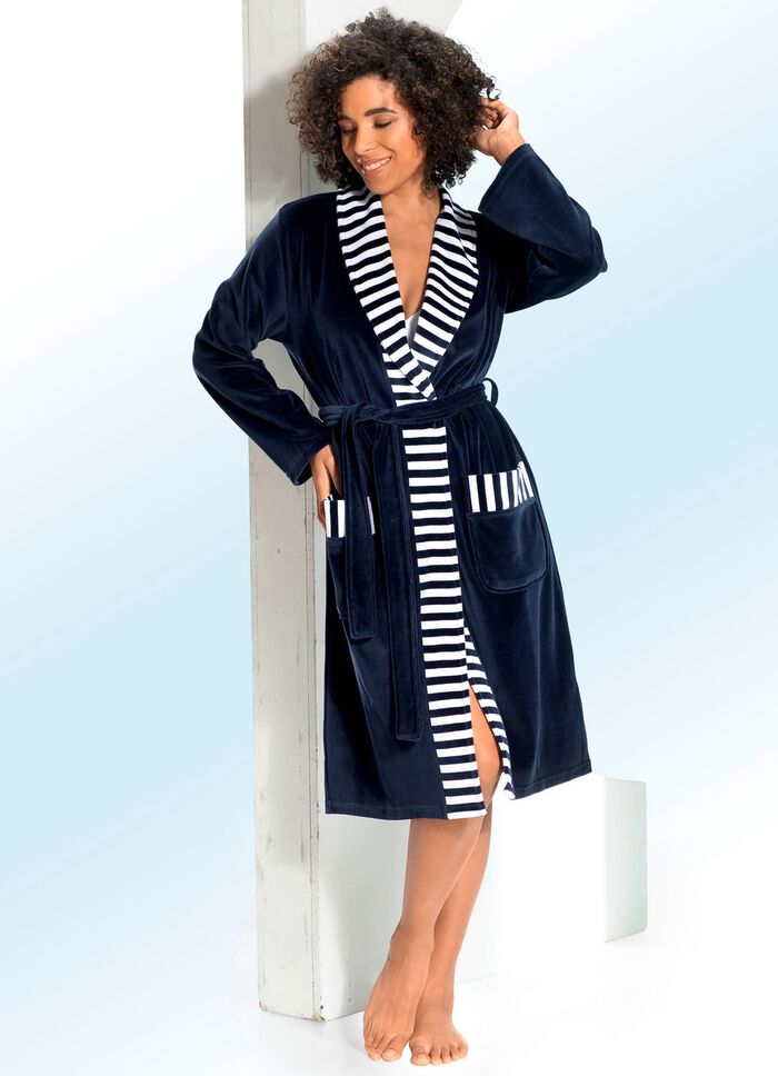 Hausmantel mit Schalkragen 