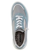 Schn&uuml;rschuh aus Meshmaterial und Veloursleder 