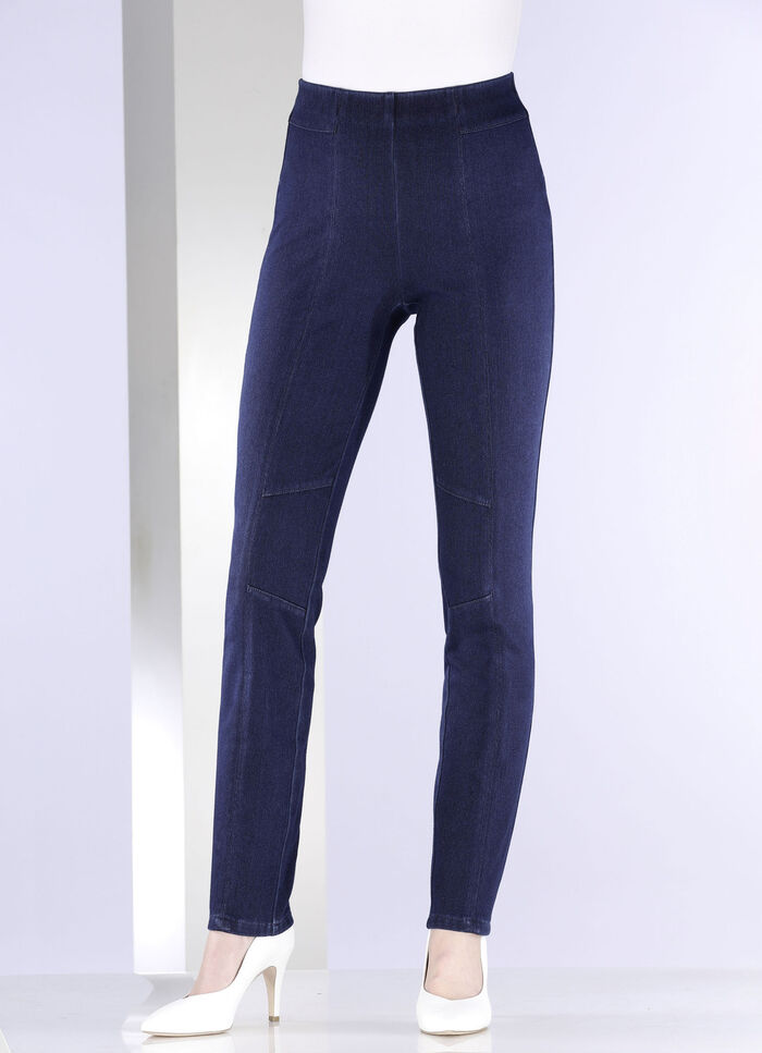 Jersey-Hose in Denim-Optik DUNKELBLAU