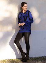 Leggings im interresanten Materialmix 