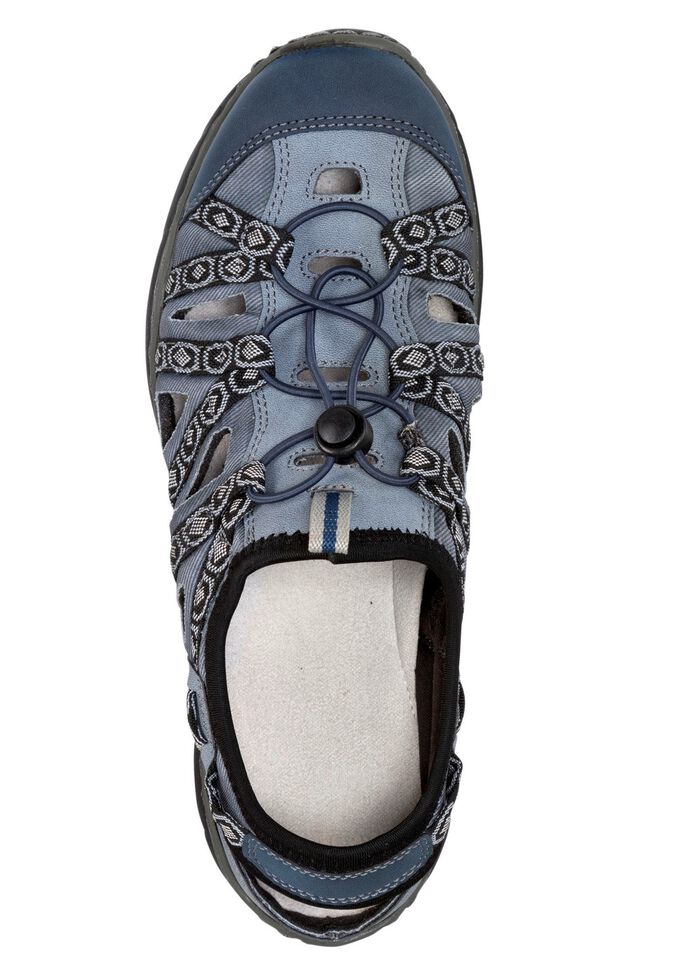 ELENA EDEN Sandale mit Textilbord&uuml;re 