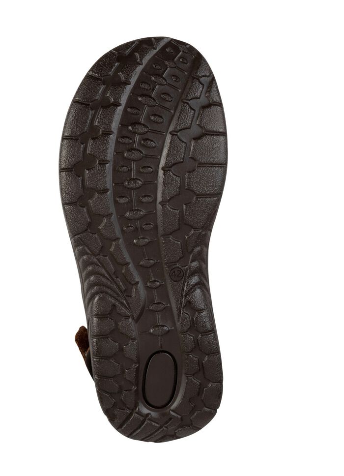 GINO GALANTE, komfortable Herren-Trekkingsandalen, aus Leder BRAUN