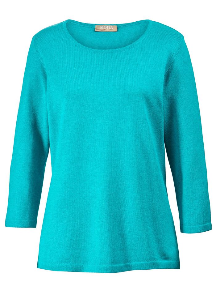 Pullover mit Modal T&Uuml;RKIS