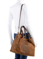 Laurina, Tasche, Damen, mit abnehmbarem Umhängeriemen COGNAC